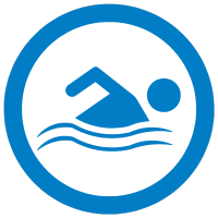 blue swim icon